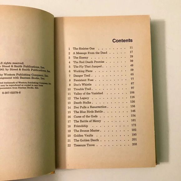 Vtg 1975 Doc Savage Man  of Bronze Superhero Kenneth Robeson Golden Press - Picture 11 of 16